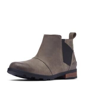 SOREL WOMEN'S EMELIE CHELSEA BOOT - LIGHT AND HEAVY RAIN - WATERPROOF - QUARRY,